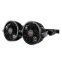 Amio - ΑΝΕΜΙΣΤΗΡΑΣ ΔΙΠΛΟΣ 12V 2χ4''(10,8cm) ΜΕ ΦΙΣ ΑΝΑΠΤΗΡΑ/2 USB 5V & ΣΤΗΡΙΞΗ ΣΤΟ ΠΡΟΣΚΕΦΑΛΟ - 1 TEM. 