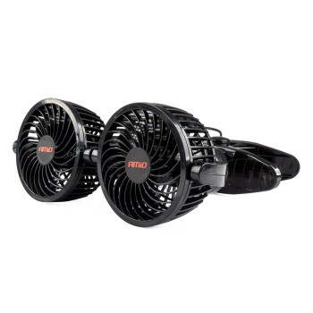Amio - ΑΝΕΜΙΣΤΗΡΑΣ ΔΙΠΛΟΣ 12V 2χ4''(10,8cm) ΜΕ ΦΙΣ ΑΝΑΠΤΗΡΑ/2 ΤΑΧΥΤΗΤΩΝ/ ΜΕ ΜΑΝΤΑΛΑΚΙ PRO SERIES - 1 TEM. 