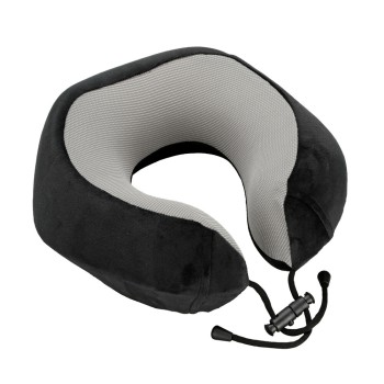 ΜΑΞΙΛΑΡΙ ΤΑΞΙΔΙΟΥ ΑΥΧΕΝΑ ΕΡΓΟΝΟΜΙΚΟ MEMORY FOAM ΜΑΥΡΟ/ΓΚΡΙ NECK-LUXE LAMPA - 1 ΤΕΜ.