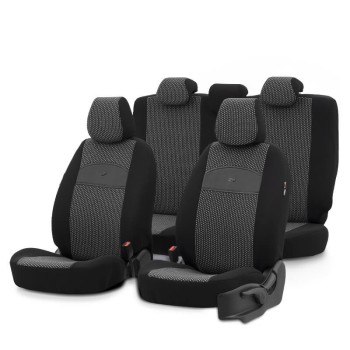 Καλύμματα Αυτοκινήτου Otom Smart Design Universal Ύφασμα / Δερματίνη Σετ Εμπρός / Πίσω Μαύρο SLΤSΜΤ101-ΝΖ 11 Τεμάχια