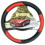 Κάλυμμα Τιμονιού Αυτοκινήτου Δερματίνη X-Treme Sport Μαύρο-Κόκκινο Medium 38cm 1 Τεμάχιο
