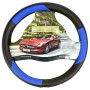Κάλυμμα Τιμονιού Αυτοκινήτου Δερματίνη X-Treme Sport Μαύρο-Μπλε Medium 38cm 1 Τεμάχιο