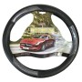 Κάλυμμα Τιμονιού Αυτοκινήτου Δερματίνη X-Treme Sport Μαύρο-Carbon Medium 38cm 1 Τεμάχιο