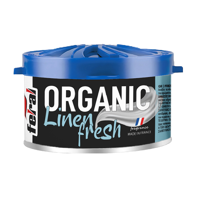 Αρωματικό Αυτοκινήτου Κονσέρβα Feral Με Άρωμα Fresh Linen 40gr 1 Τεμάχιο
