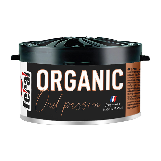 Αρωματικό Αυτοκινήτου Κονσέρβα Feral Με Άρωμα Oud Passion 40gr 1 Τεμάχιο
