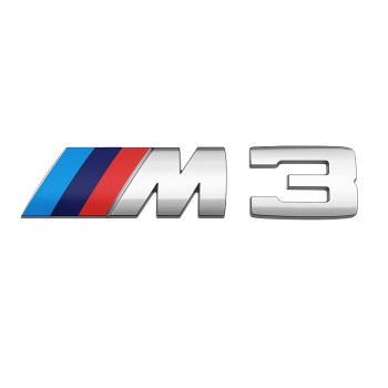 Αυτοκόλλητο Σήμα Τύπου BMW "M3" 10.5x3cm 1Τμχ