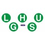 Αυτοκόλλητο Σήμα L- H - U - G - S Φ18.5cm 1Τμχ