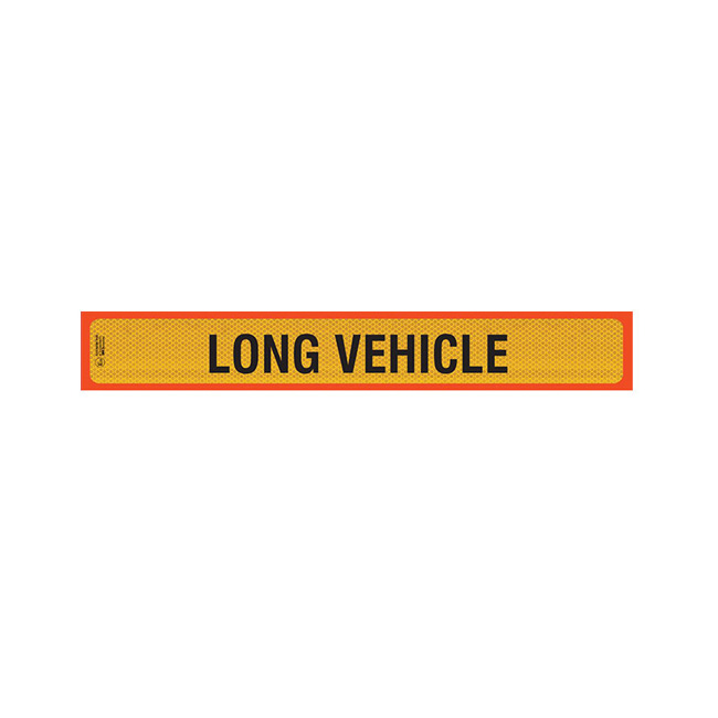 Πινακίδα Αλουμινίου 3M Φορτηγό Long Vehicle Γίγας 125x20cm 1Τμχ