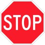 Αυτοκόλλητο Σήμα "Stop" 11x11cm 1Τμχ