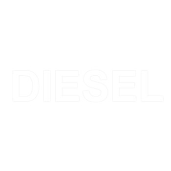 Αυτοκόλλητο Σήμα "Diesel" Λευκό 7x1.5cm 1Τμχ