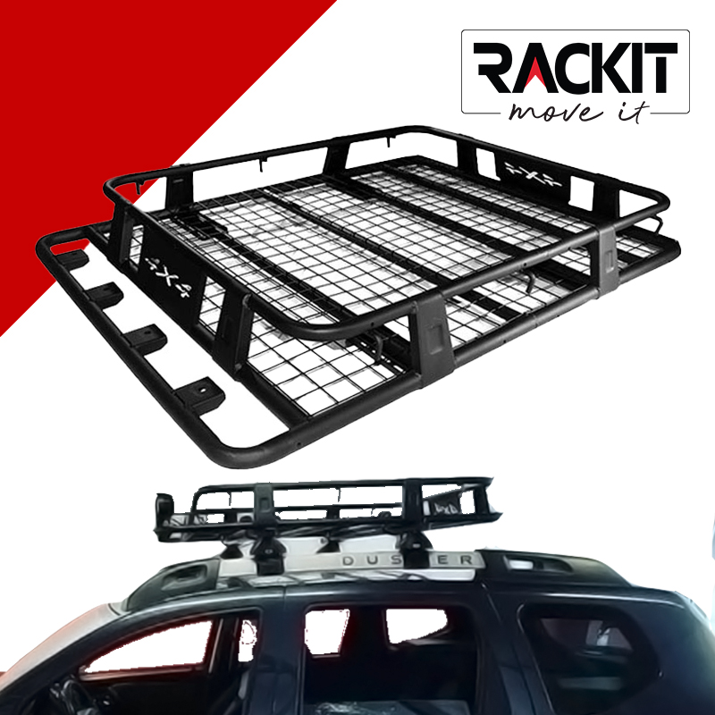 Σχάρα Οροφής Αυτοκινήτου Safari Rackit Μεταλλική Μαύρη 127x96cm 1 Τεμάχιο