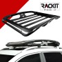Σχάρα Οροφής Αυτοκινήτου Rackit Αλουμινίου Aero Κάθετη Μαύρη 127x96cm 1 Τεμάχιο