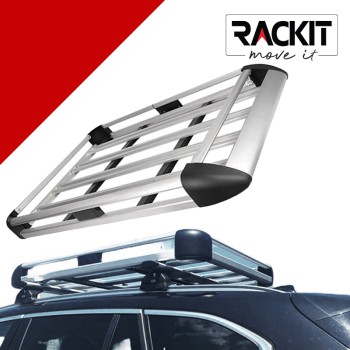 Σχάρα Οροφής Αυτοκινήτου Rackit Αλουμινίου Aero Ασημί 140x100cm 1 Τεμάχιο