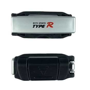 Στοπ Ζώνης Ασφαλείας Ασημί Type-R TR-2538 2 Τεμάχια