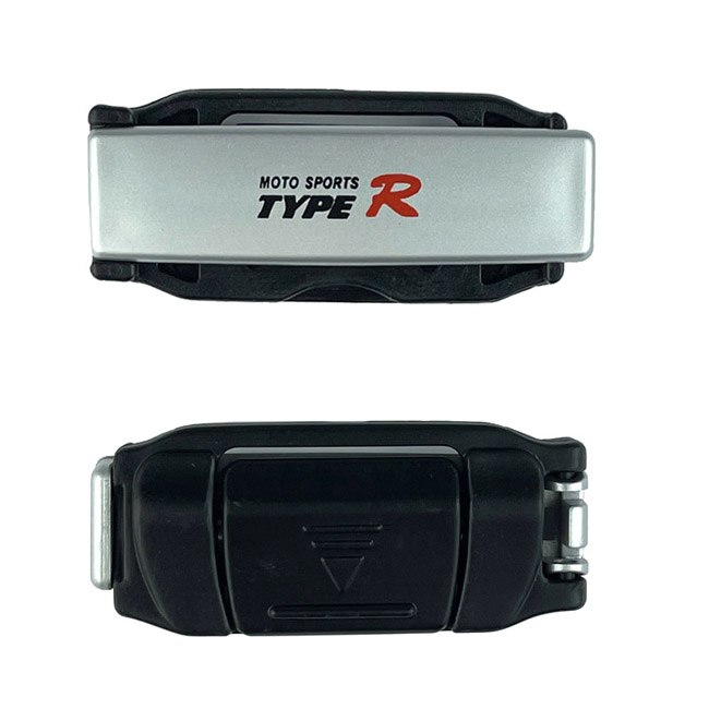 Στοπ Ζώνης Ασφαλείας Ασημί Type-R TR-2538 2 Τεμάχια