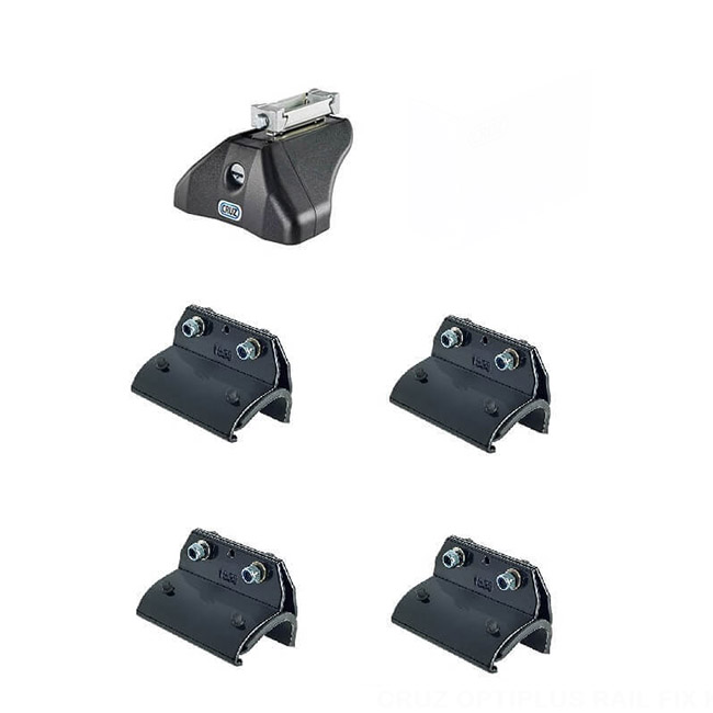 Πόδια / Άκρα Για Μπάρες Οροφής CRUZ Optiplus Rail FIX 936-608 Για Hyundai Bayon 5d 21+ Με Ενσωματωμένο Railing Σετ 4 Τεμάχια
