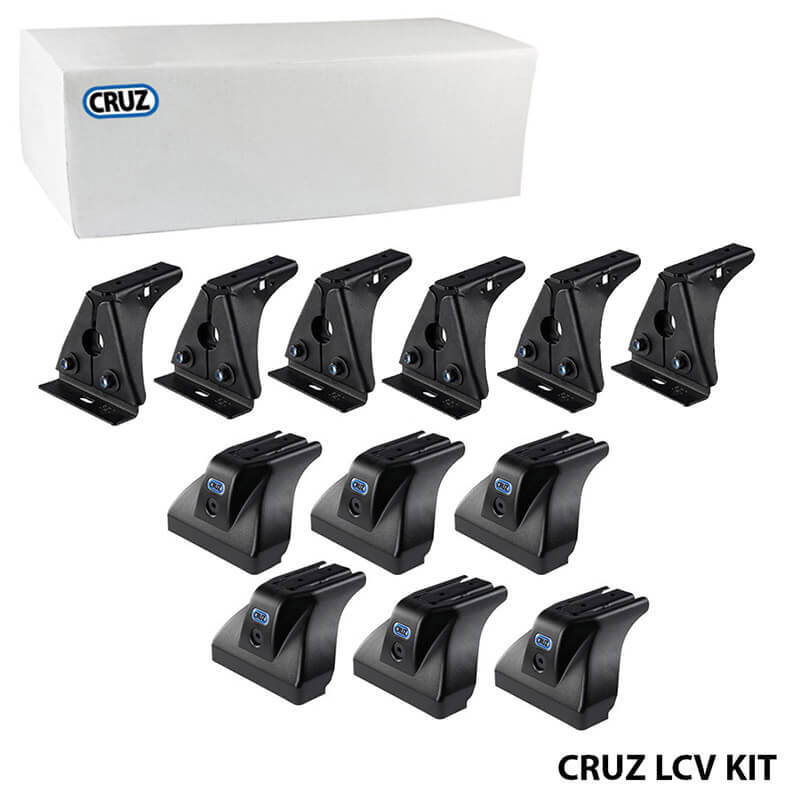 Πόδια / Άκρα Για Μπάρες & Σχάρες Οροφής CRUZ LCV 934-409 Για Dacia Dokker 13+ / Renault Express 21+ Σετ 6 Τεμάχια