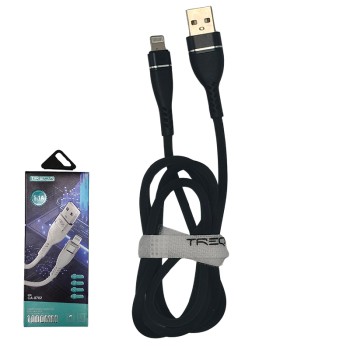 Καλώδιο USB Φόρτισης Και Μεταφοράς Δεδομένων Για Iphone Μαύρο CA-8182 5.1A 1m 1 Τεμάχιο