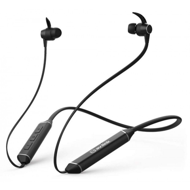 AvLink 100.547UK PowerBand Ασύρματα Ακουστικά Λαιμού με Bluetooth Μαύρο (Τεμάχιο)