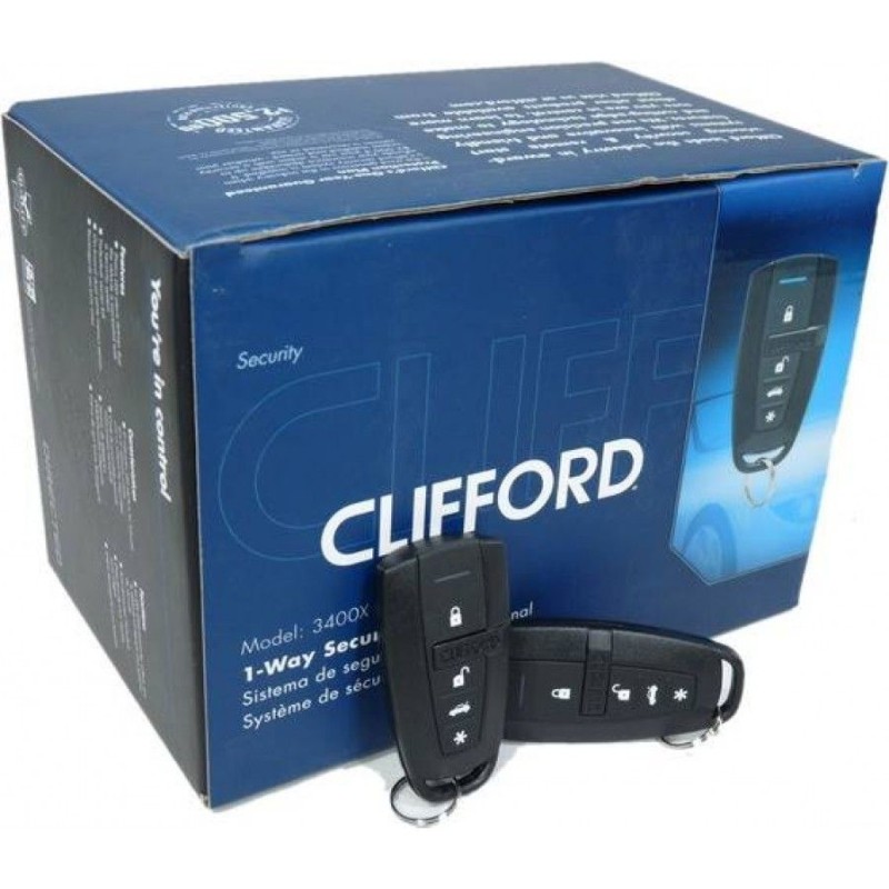 Clifford 3400X Συναγερμός Αυτοκινήτου 1-Way (Σετ)