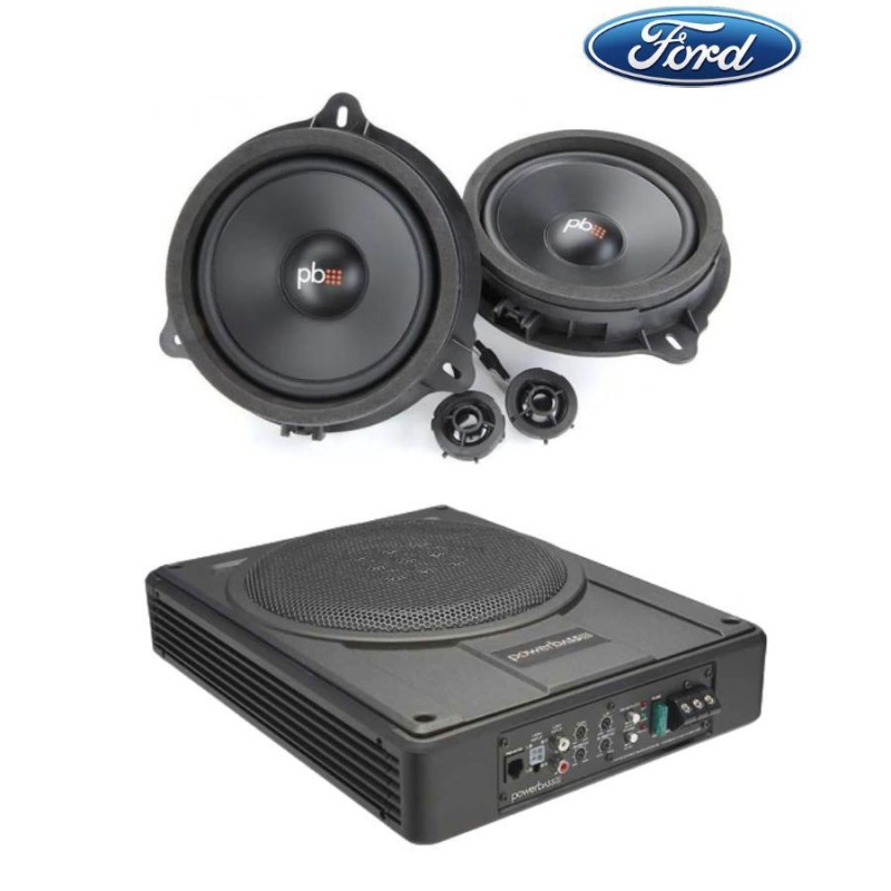 Powerbass Σετ Ford με Διαιρούμενα Ηχεία Αυτοκινήτου 6.5'' και Ενεργό Subwoofer 10"