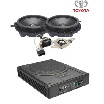 Powerbass Σετ Toyota με Διαιρούμενα Ηχεία Αυτοκινήτου 6.5'' και Ενεργό Subwoofer 10"