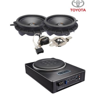 Powerbass Σετ με Διαιρούμενα Ηχεία Αυτοκινήτου 6.5'' και Ενεργό Subwoofer 8"
