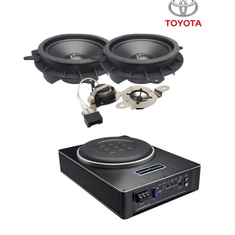 Powerbass Σετ με Διαιρούμενα Ηχεία Αυτοκινήτου 6.5'' και Ενεργό Subwoofer 8"