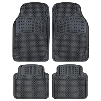 Oto Top - Σετ Πατάκια Αυτοκινήτου Universal  από Μαλακό PVC STRATOS EVO – Αντιολισθητικά - 4τμχ. (0007846OT150/OTO)