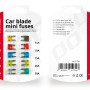 Amio - Ασφάλειες τύπου Mini τάση λειτουργίας 12-24V ένταση ρεύματος 1x5A, 1x7.5A, 2x10A, 2x15A, 2x20A, 1x25A, 1x30A για Επιβατικά Αυτοκίνητα και Φορτηγά - 10 τεμ. (01139/AM)
