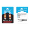 Amio - Λάμπες LED Πλαφονιέρας 36mm 12/24V 2.9W 5600K 12 LED CAN-BUS Festoon Λευκό Φως για Εσωτερικό Φωτισμό Καμπίνας και Πινακίδα Αυτοκινήτου - 1 σετ (01289/AM)