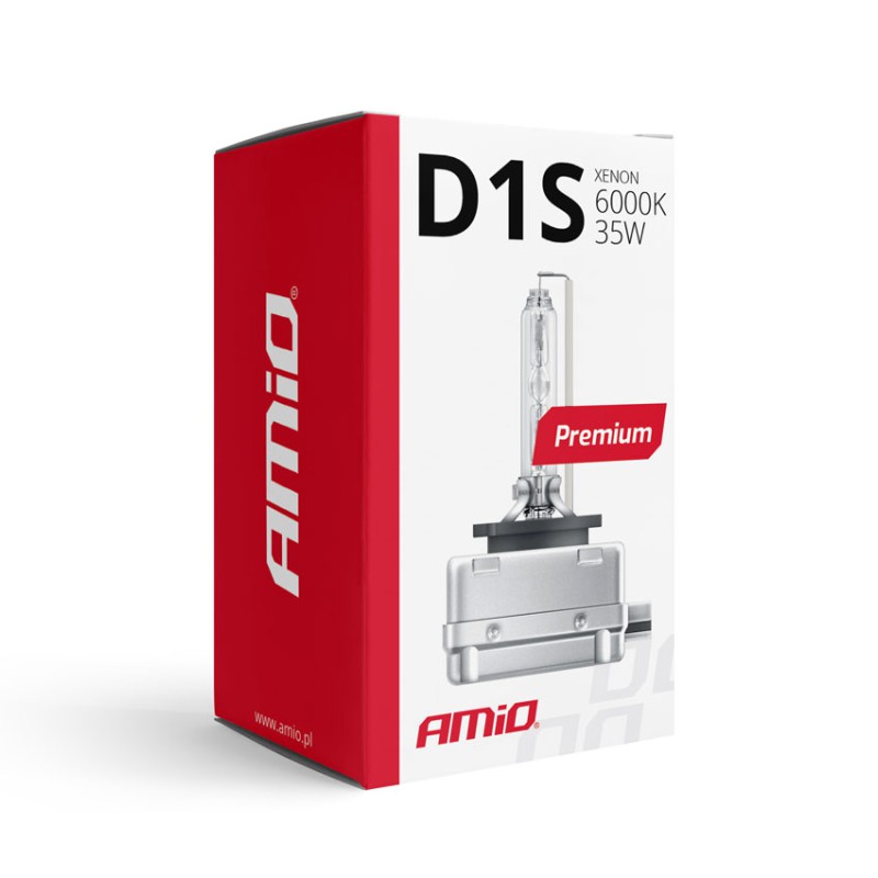 Amio – Λάμπα Xenon D1S 12V 35W PK32d-2 6000K Premium για Αυτοκίνητο Ανταλλακτική – 1 Τεμ. (01409/AM)