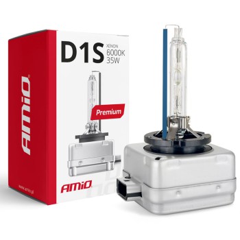 Amio – Λάμπα Xenon D1S 12V 35W PK32d-2 8000K Premium για Αυτοκίνητο Ανταλλακτική – 1 Τεμ. (01410/AM)