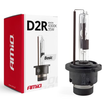 Amio – Λάμπα Xenon D2R 12V 35W P32d-3 4300K Basic για Αυτοκίνητο Ανταλλακτική – 1 Τεμ. (01411/AM)