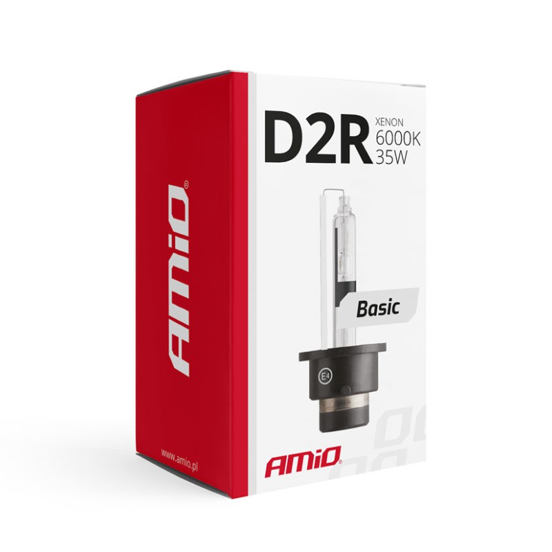 Amio – Λάμπα Xenon D2R 12V 35W P32d-3 6000K Basic για Αυτοκίνητο Ανταλλακτική – 1 Τεμ. (01412/AM)
