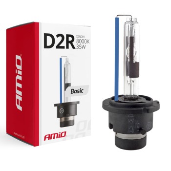 Amio – Λάμπα Xenon D2R 12V 35W P32d-3 8000K Basic για Αυτοκίνητο Ανταλλακτική – 1 Τεμ. (01413/AM)
