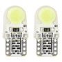Amio – LED T10 W5W 12V W2.1x9.5d 5600K COB Σιλικόνης Καρφωτό Λευκό για Φώτα Θέσης & Εσωτερικού Αυτοκινήτου – 2 Τεμ. (01441/AM)