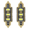 Amio – LED Λαμπάκια Πλαφονιέρας C5W 39mm 12V 0.5W 5600K 3xSMD 5730 για Αυτοκίνητο – 2 Τεμ. (01450/AM)