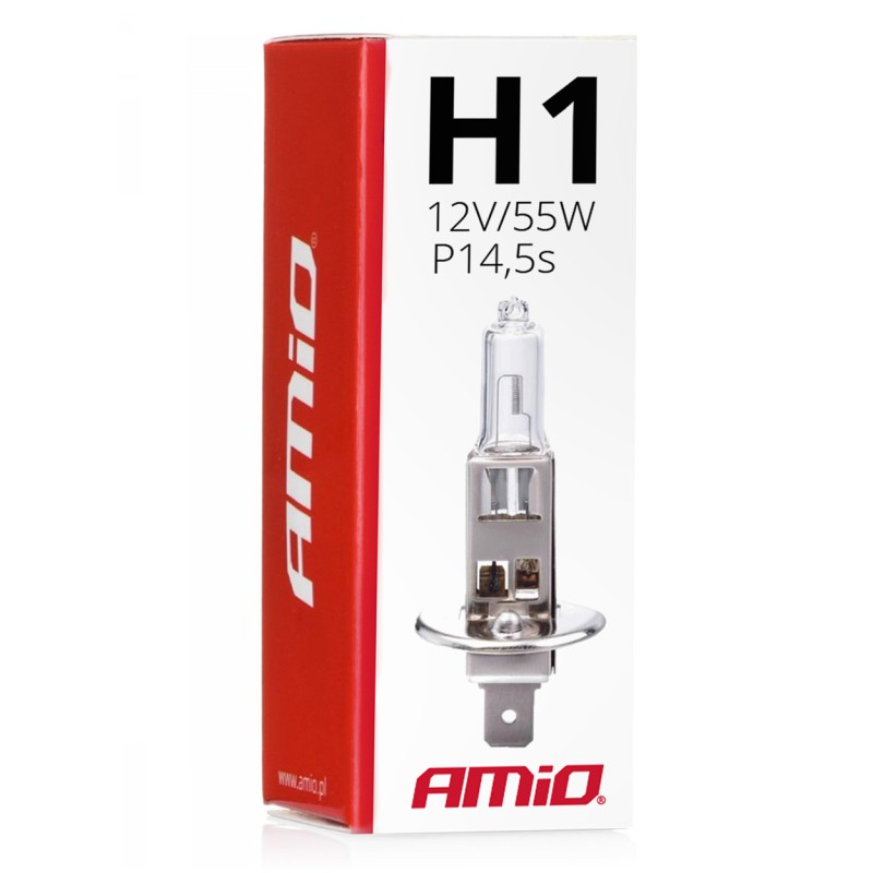 Amio – H1 P14.5s 12V 55W LumiTec Λαμπτήρας Αλογόνου για Προβολείς Αυτοκινήτου – 1 Τεμ. (01484/AM)