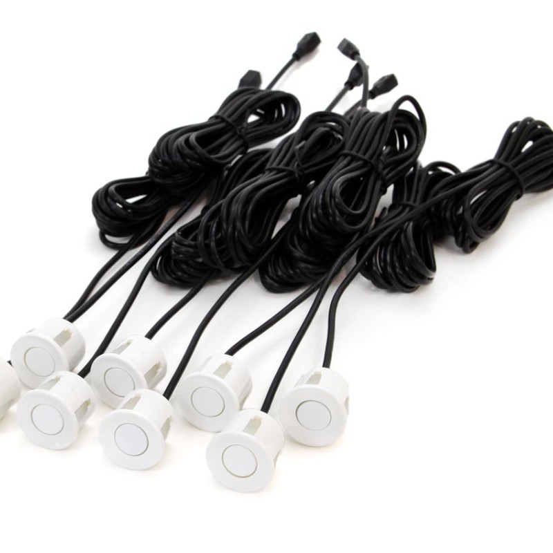Amio – Σύστημα Παρκαρίσματος 12V με 8 Αισθητήρες 22mm Λευκό & Buzzer για Ακριβές και Ασφαλές Παρκάρισμα σε Καθημερινή Χρήση – 1 Τεμ. (01599/AM)