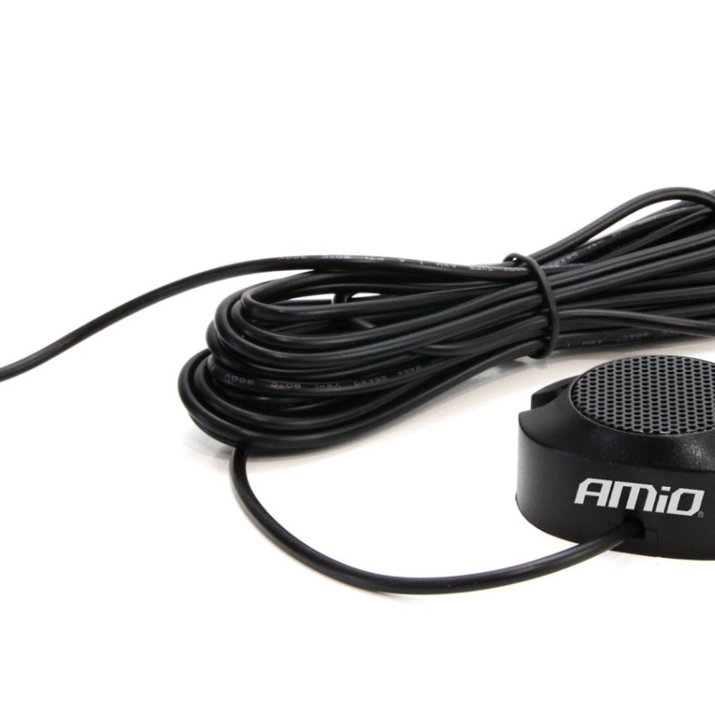 Amio – Σύστημα Παρκαρίσματος 12V με 8 Αισθητήρες 22mm Λευκό & Buzzer για Ακριβές και Ασφαλές Παρκάρισμα σε Καθημερινή Χρήση – 1 Τεμ. (01599/AM)