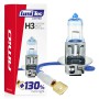 Amio - Λαμπτήρας Αλογόνου LumiTec Limited +130% τύπου H3 12V ισχύος 55W με βάση PK22s και λευκό φως 4300K για ενισχυμένη ορατότητα και μεγαλύτερη δέσμη έως 40m - 1 Τεμ. (02131/AM)