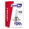Amio - Λαμπτήρας Αλογόνου LumiTec Limited +130% τύπου H4 12V ισχύος 60/55W με βάση P43t και λευκό φως 4300K διπλής λειτουργίας για αυξημένη ορατότητα και μεγαλύτερη δέσμη έως 40m - 1 Τεμ. (02132/AM)