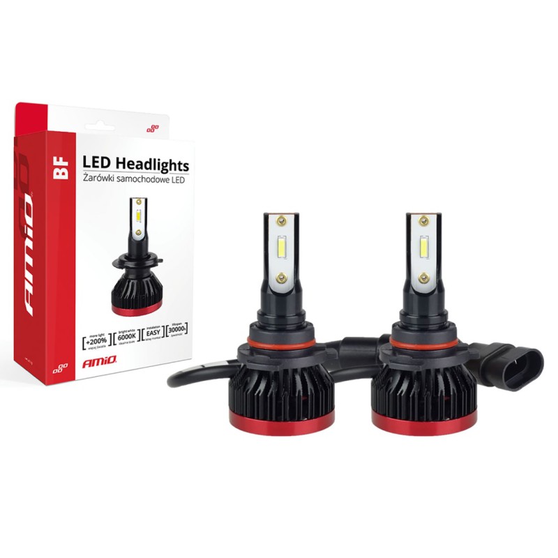 Amio - HB4 9006 BF-SERIES 9-18V 50W ETi-1860 2X25W 6.000K 3100lm ΛΑΜΠΑ LED (ΜΕ ΑΝΕΜΙΣΤΗΡΑΚΙ) - 2 ΤΕΜ. (02247/AM)