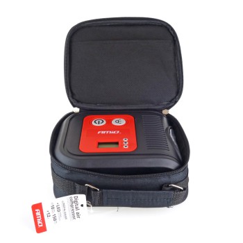 Amio - ΚΟΜΠΡΕΣΕΡ ΑΕΡΑ ΕΛΑΣΤΙΚΩΝ ΨΗΦΙΑΚΟ 12V 150psi 10bar ΜΕ LED ΦΑΚΟ & ΚΑΛΩΔΙΟ 300cm - 1 τεμ. (02380/AM)