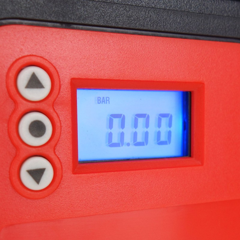 Amio - ΚΟΜΠΡΕΣΕΡ ΑΕΡΑ ΕΛΑΣΤΙΚΩΝ ΨΗΦΙΑΚΟ 12V 150psi 10bar ΜΕ LED ΦΑΚΟ & ΚΑΛΩΔΙΟ 300cm - 1 τεμ. (02380/AM)