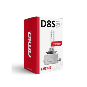 Amio - ΑΝΤΑΛΛΑΚΤΙΚΗ ΛΑΜΠΑ PREMIUM D8S 12V 5.000k 25W - 1 TEM. (02395/AM)