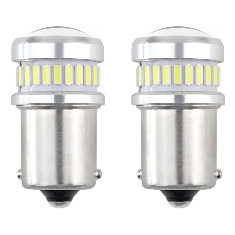 Amio - R5W/R10W 12/24V BA15s 24+6xSMD3030 CAN-BUS ΔΙΑΘΛΑΣΗΣ (ΜΟΝΟΠΟΛΙΚΟ/ΦΟΥΝΤΟΥΚΙ) LED - 2ΤΕΜ. (02448/AM)