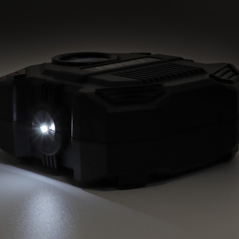 Amio - ΚΟΜΠΡΕΣΕΡ ΑΕΡΑ 12V 10bar/150psi ΜΕ 3 ΑΝΤΑΠΤΟΡΕΣ ΚΑΙ ΨΗΦΙΑΚΗ ΕΝΔΕΙΞΗ ACOMP-17 AMIO - 1 τεμ. (02642/AM)