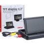 Amio - ΟΘΟΝΗ TFT LCD ΑΝΑΔΙΠΛΟΥΜΕΝΗ ΑΥΤΟΚΙΝΗΤΟΥ 4,3" - 12V - 1 τεμ. (02484/AM)